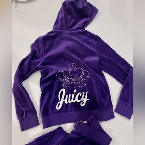 Velour Track Set Girls Juicy Couture